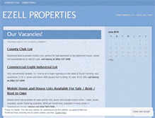 Tablet Screenshot of ezellproperties.com